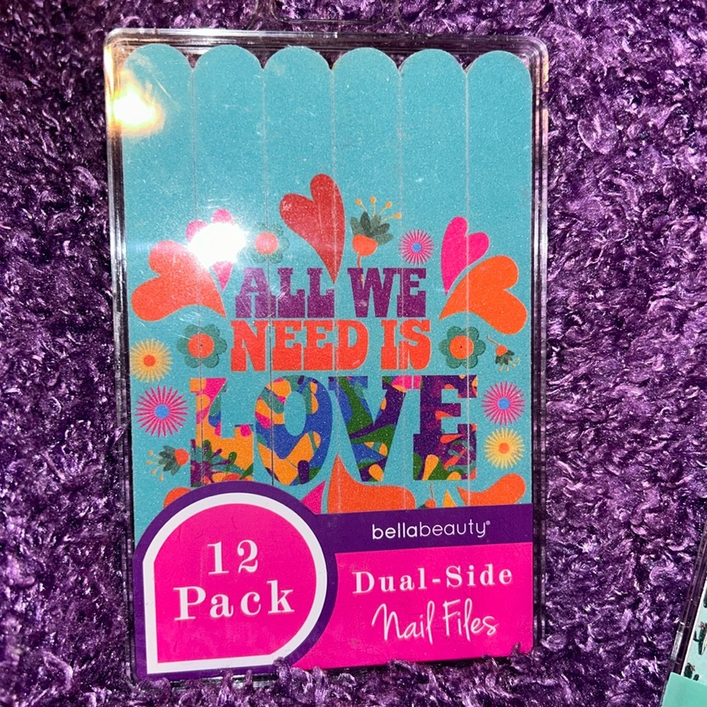 BellaBeauty Nail Files double sided 12 pk